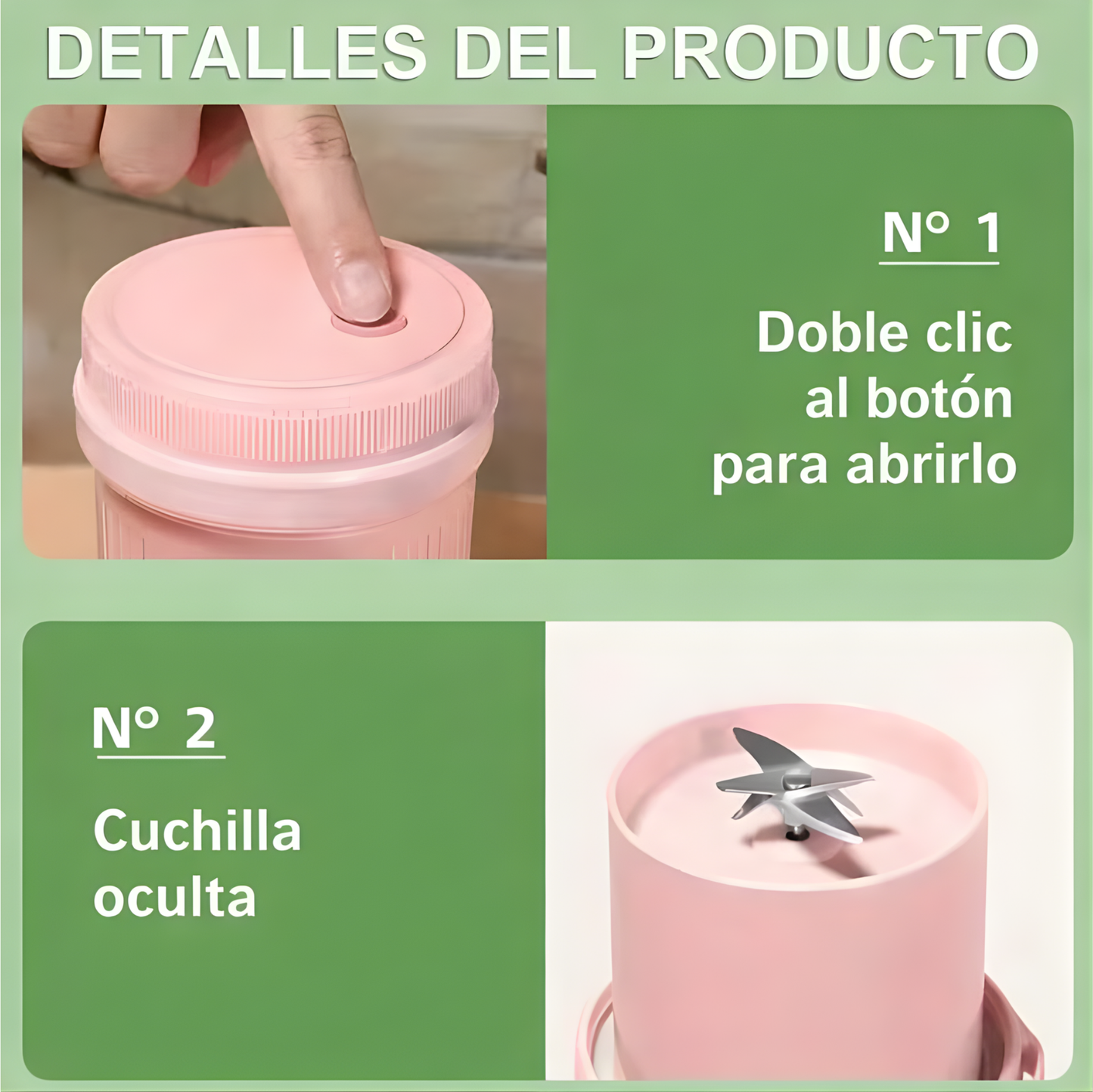 Licuadora/batidora portátil eléctrica